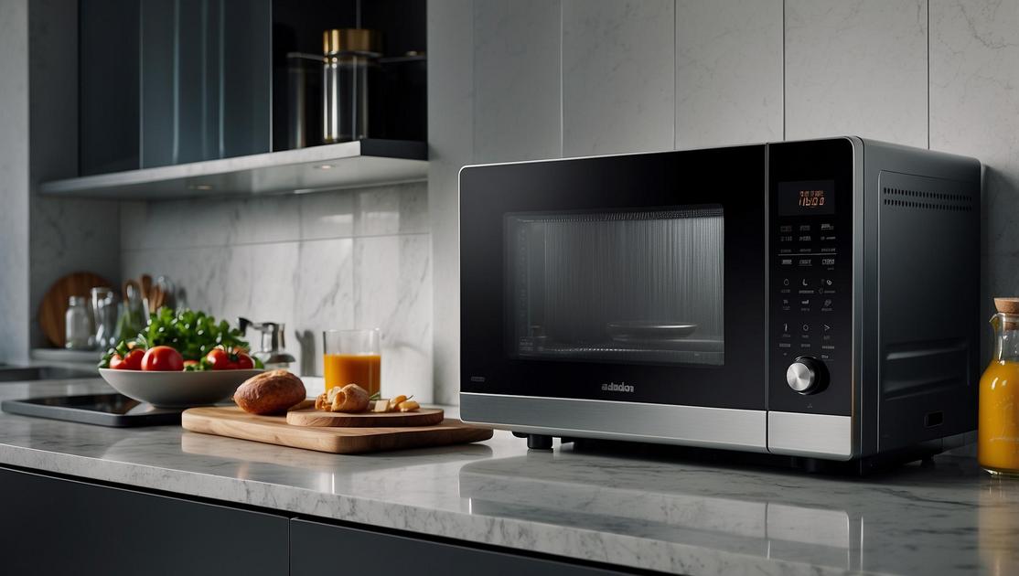 Forno Micro-ondas 27L Prata Espelhado Midea LED